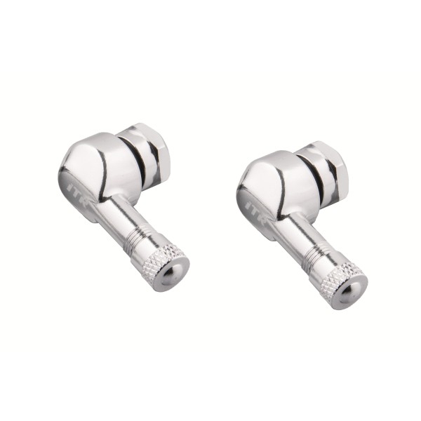 JUEGO DE VALVULAS UNIVERSALES ACODADAS EN ALUMINIO - Ø8,3MM