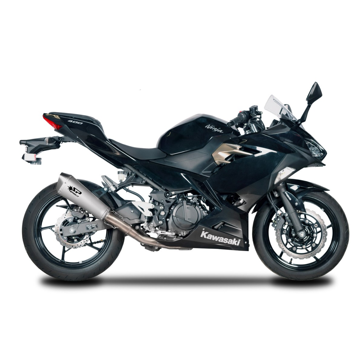 ESCAPE SPARK COMPLETO INOX  KAWA NINJA 400´18 - KONIX - RACING