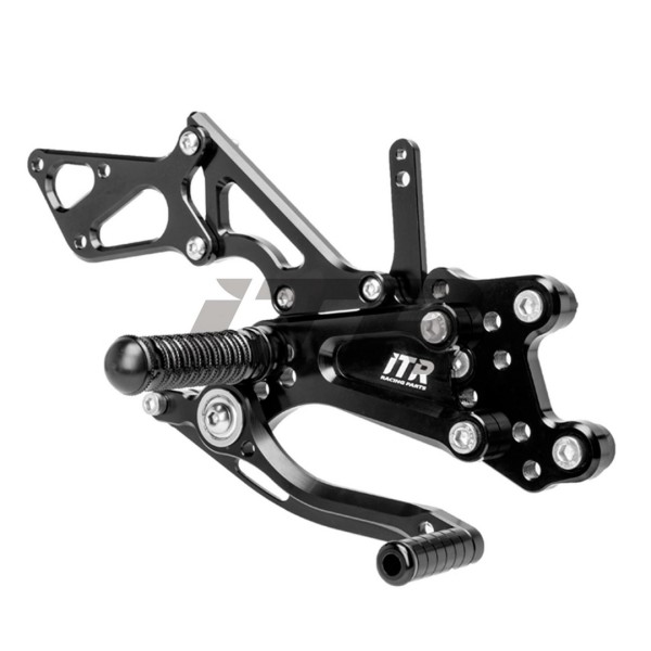 ESTRIBERAS MULTIREGULABLES - HONDA CBR600 2007-18 - NEGRO