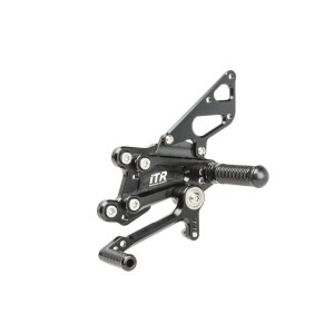 ESTRIBERAS MULTIREGULABLES - HONDA CBR600 2007-18 - NEGRO