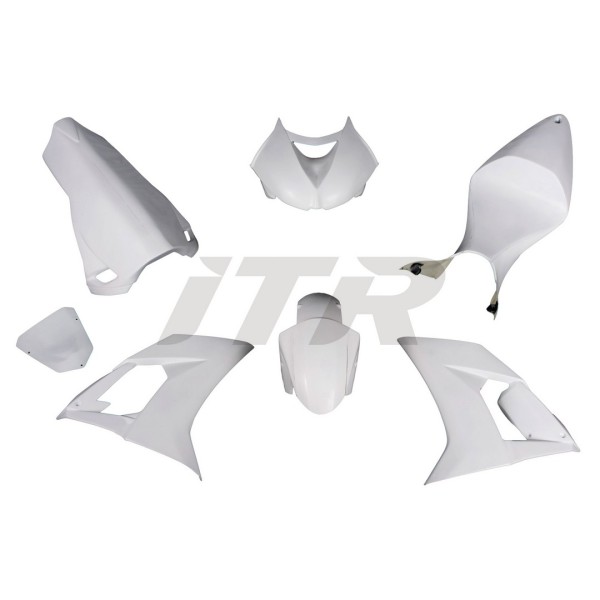 CARENADO DE FIBRA ECO - KAWASAKI ZX10 2008-10 - BLANCO