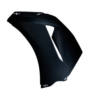 LATERAL DCHO. CARENADO FIBRA HONDA CBR600 2025 NEGRO