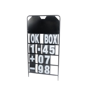 KIT DE PIZARRA DE TIEMPOS Y FUNDA MÁS KIT DE NÚMEROS AMARILLO FLÚOR