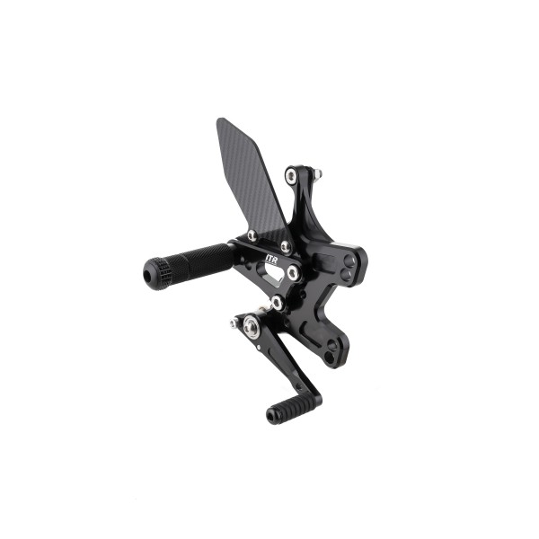 ESTRIBERAS MULTI REGULABLES - KAWASAKI ZX10R 2016-20 - NEGRO