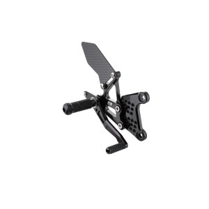 ESTRIBERAS MULTI REGULABLES - KAWASAKI ZX6R 2009-18 - NEGRO