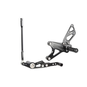 ESTRIBERAS MULTI REGULABLES - KAWASAKI ZX6R 2009-18 - NEGRO