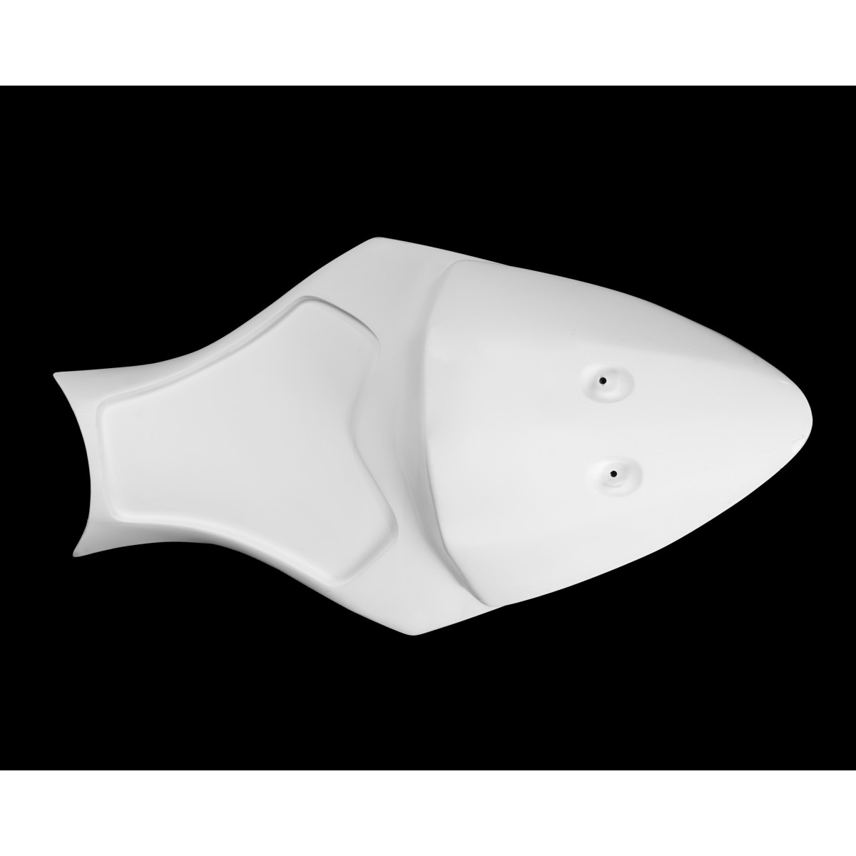 CARENADO DE FIBRA ECO - KAWASAKI ZX6 2009-2017 - BLANCO