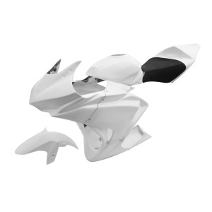 CARENADO DE FIBRA OFICIAL COMPETICION - SUZUKI GSXR600/750 2008-10 - NEGRO